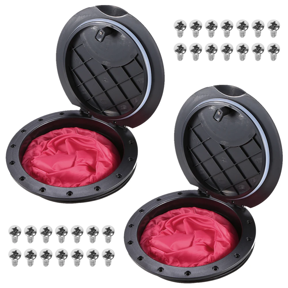 

Water Sports 2 Packs 9 Inch Hole Deck Plate Kit Deck Hatch with Cat Bag For Kayak Boat Fishing Rigging Accessories