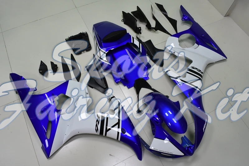 Корпус для YAMAHA YZFR6 2003-2005 сине-белый обтекатель YZF R6 2003 Пластиковые обтекатели 03 04 |