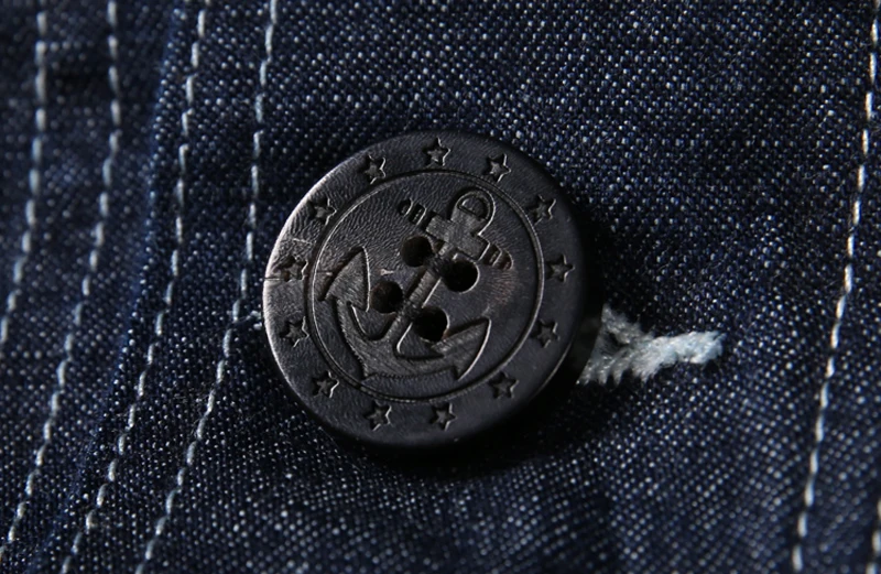 Винтажный Bronson 1930s USN Dungaree Smock Submariner пуловер парка свободная посадка