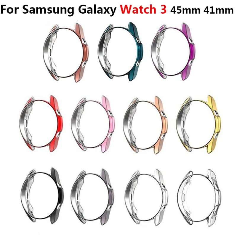 Protective Case  For Samsung Galaxy Watch 3 41mm 45mm Watch3 Soft TPU Protector Bumper Anti-scratch Cases Watch Accessories New
