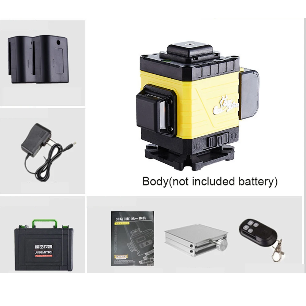 16 проводной нивелир с наземным креплением сверкающий зеленый Высокоточный