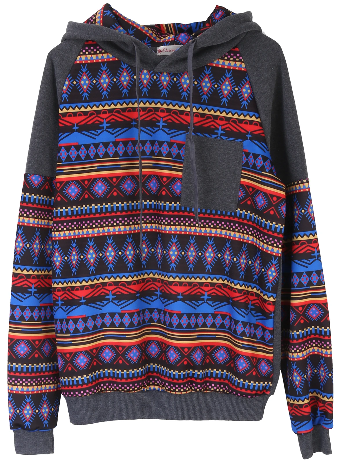 

Men Spring Sweater, Striped Pattern Long Sleeve Hoodie Straps Outfit, Slim-Fit Chest Pocket Pullover Wild Fashion Casual Top