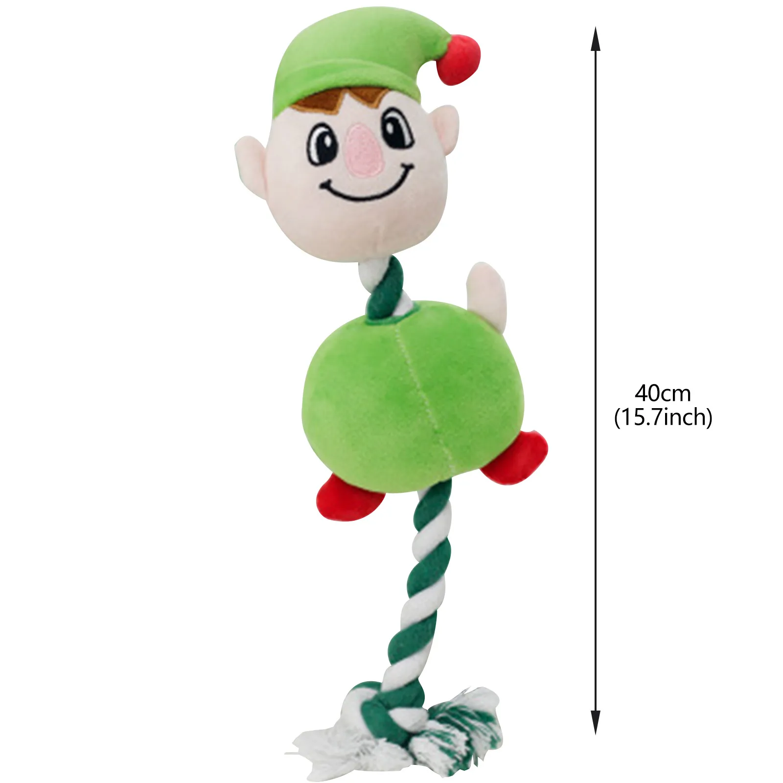 

Pet Doll Dog Plush Toy Sound Stuffed Toy Christmas Cotton Rope Pet Dog Toy Gift Chewing Plush Dog Toys Duck Shape Twine Toy