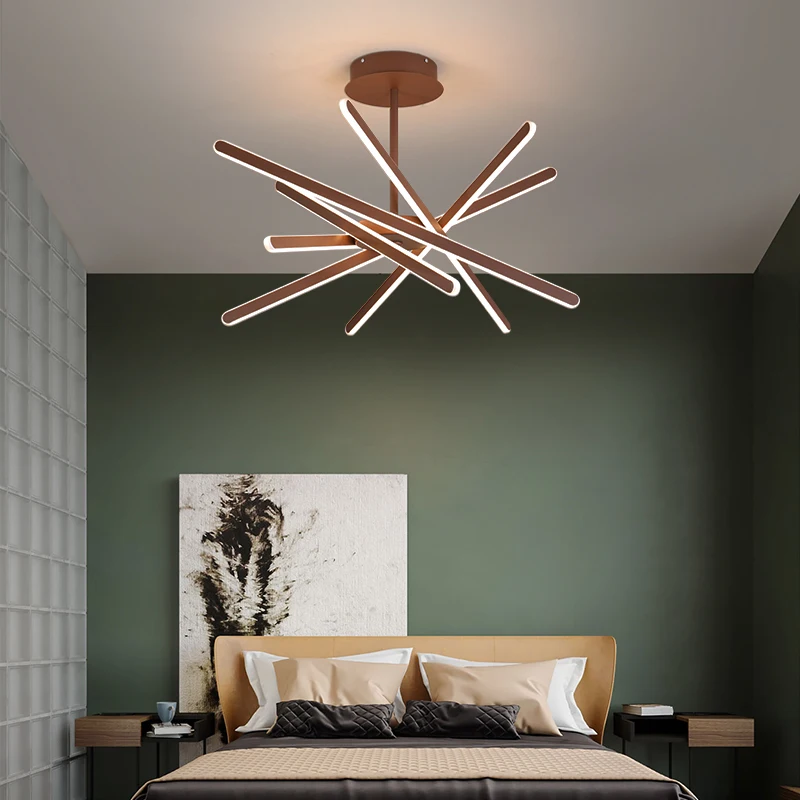 Художественные Светодиодные люстры современный светильник для спальни