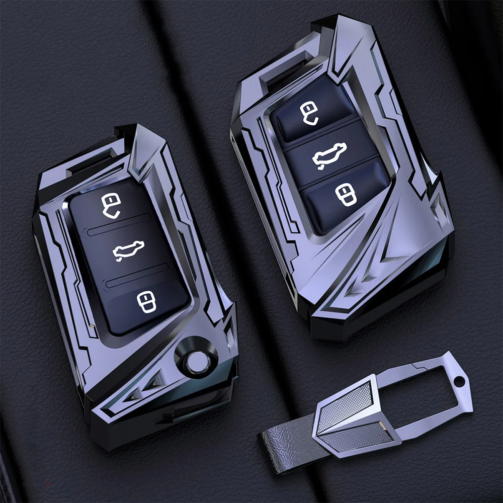 

Metal Zinc Alloy Car Key Case Cover For VW Volkswagen Beetle Passat Tiguan Touran Jetta MK1-MK6 Golf GTI/Rabbit/R Car Styling