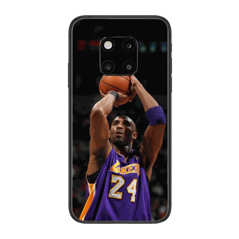 

Jersey number 24 basketball Bryant Phone Case For Huawei mate 30 10 20 40 Lite Smart Z Pro Black Etui 3D Coque Painting Hoesj