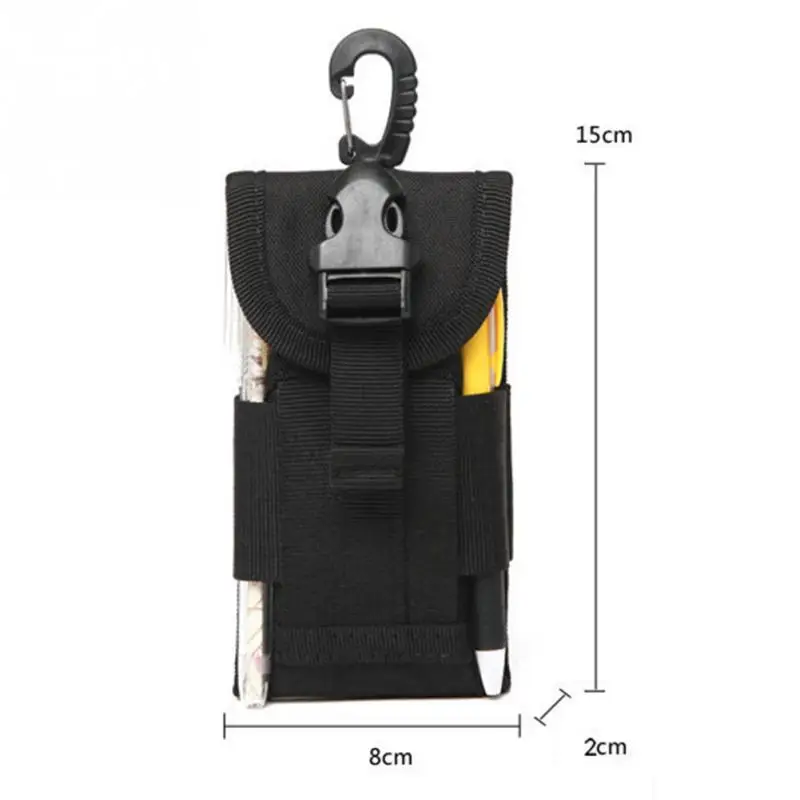 

Universal Army Tactical Bag for Mobile Phone Hook Cover Pouch Case Molle Belt Cell Phone Pouches 8*15*2Cm