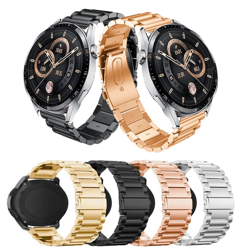 

20mm 22mm Metal Strap For Huawei Watch GT 2 3 GT2 GT3 42mm 46mm Watch Band For Honor Magic 2 46mm/GS Pro Stainless Steel Correa