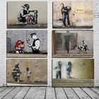 Постер Бэнкси Граффити поп-арт Абстрактная Картина на холсте постеры принты настенные картины для гостиной ресторана украшение