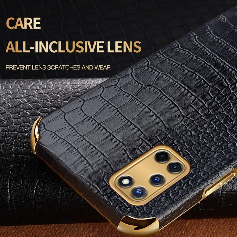 

Crocodile Leather Case For Samsung Galaxy S21 Plus S20 FE Note 20 Ultra A51 A71 A41 A02S A12 A21S A02 Holder Cover Magentic Ring