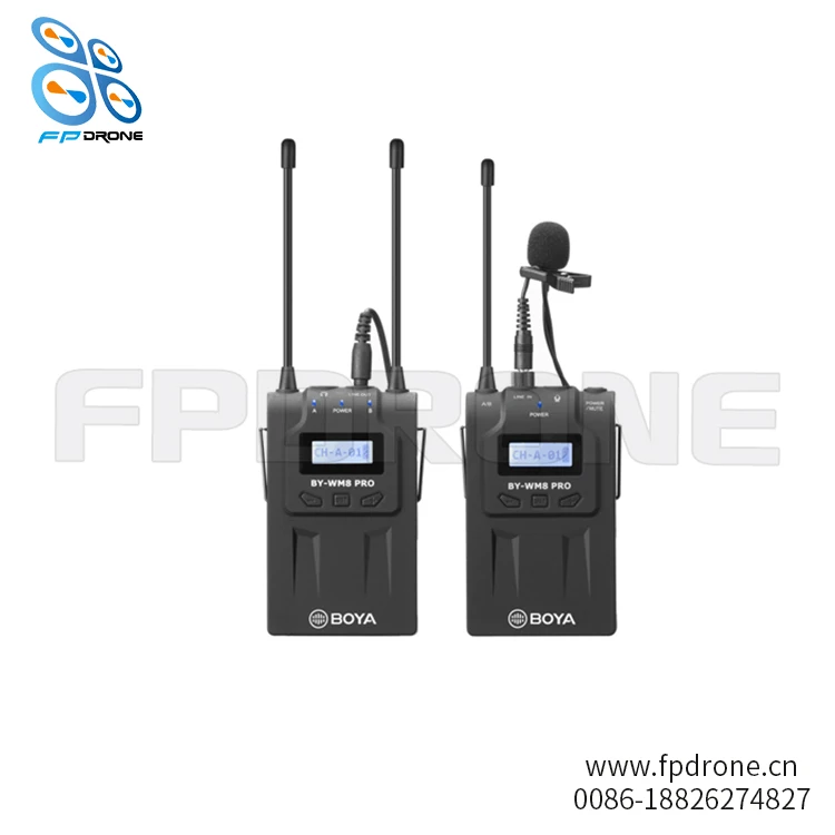 저렴한 WM8 Pro-K1 UHF 듀얼 채널 무선 마이크 시스템 마운트 및 스탠드