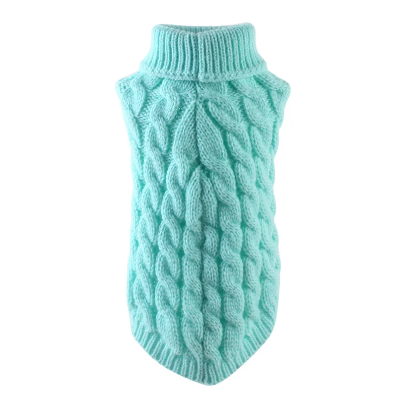 

Pet Dog Clothes Cute Soft Sweater Pure Color Pet Winter Autumn Clothes L9