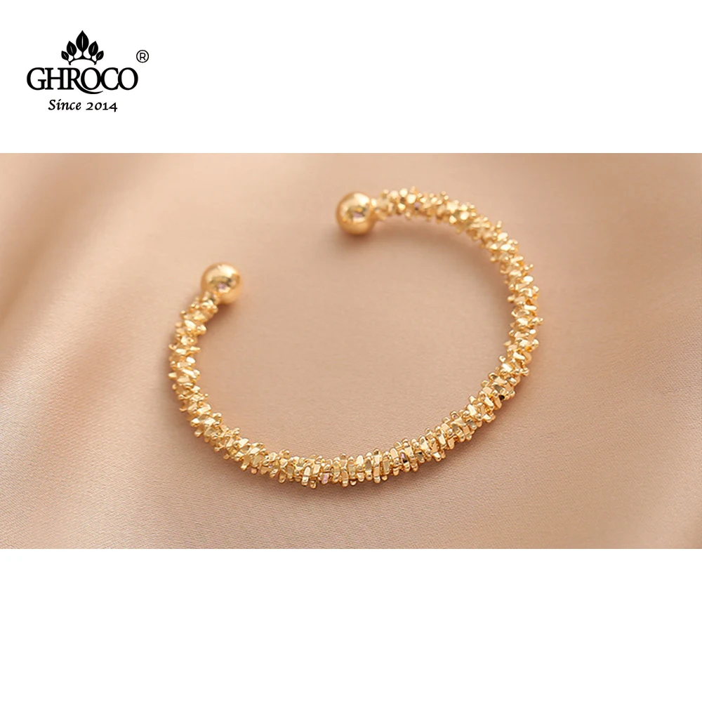 

CHROCO New Frosted Plain Light Luxury Retro Metal with High-end Sense of Temperament Adjustable Bracelet Best Jewelry for Women