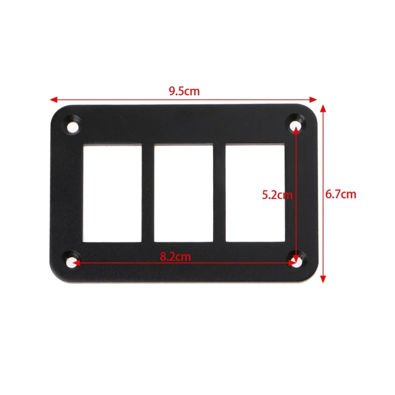 

Aluminum Rocker Switch Panel 2/3/4/6 Way Housing Holder For Car Boat Auto Parts