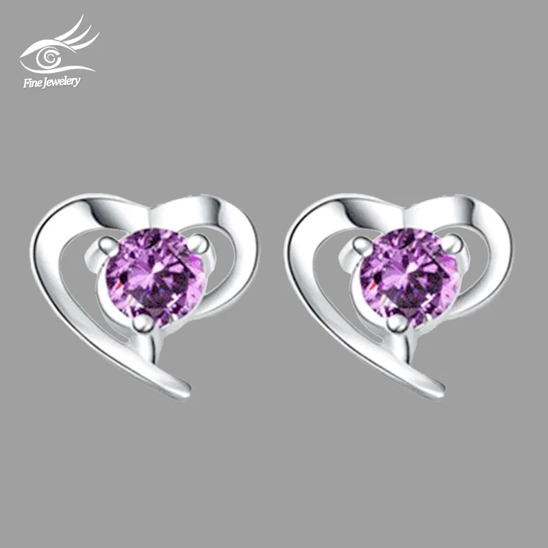 

925 Sterling Silver Earring Fan Luxury Cubic Zircon Women Earrings Cheap Cute Stud Earrings Fashion Jewelry Bijoux Femme Brincos