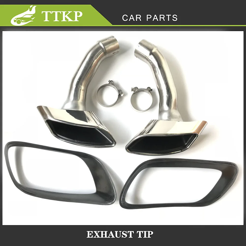 Одна пара наконечников глушителя выхлопных газов 304 из нержавеющей стали x6 для BMW