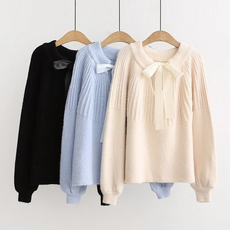 

Свитер Женский вязаный, с V-образным вырезом и длинным рукавом