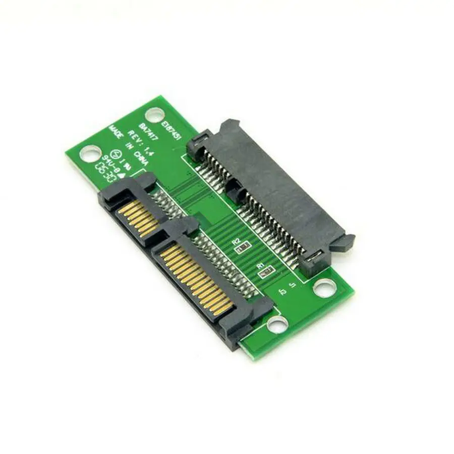 

3.5 "& 2.5 polegada 22 Pin 7 + 15 P SATA Masculino para Feminino Extensao Adaptador Conversor PCB Brasil russia Atacado