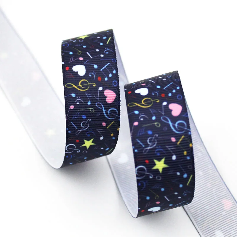 Цветной Примечания печатная корсажная лента 9-75 мм DIY ручной работы материалы