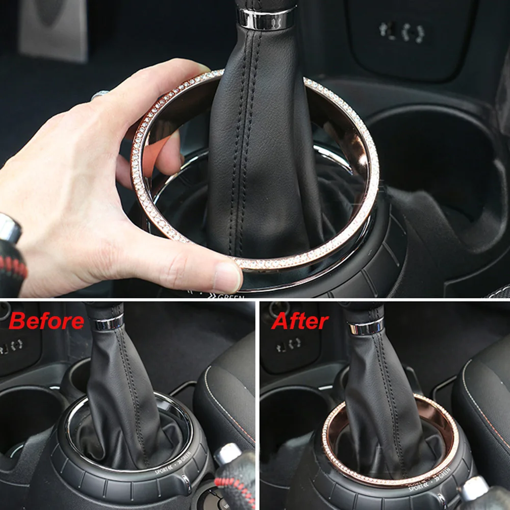Автомобильный рычаг переключения передач отделка наклейка Декор кольцо ручной