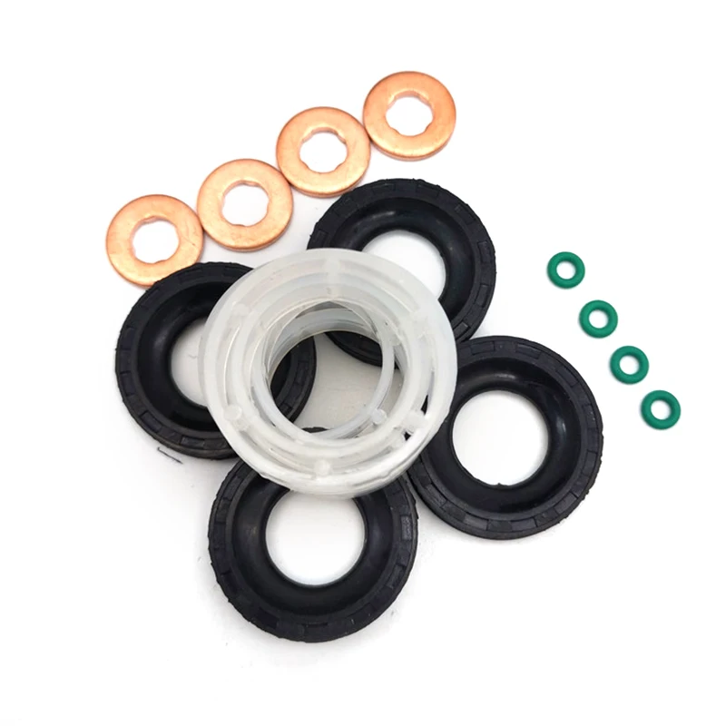 

4pcs Car Fuel Injector O-Ring Seals Washer For Ford Fiesta Fusion Focus 1.6 TDCi