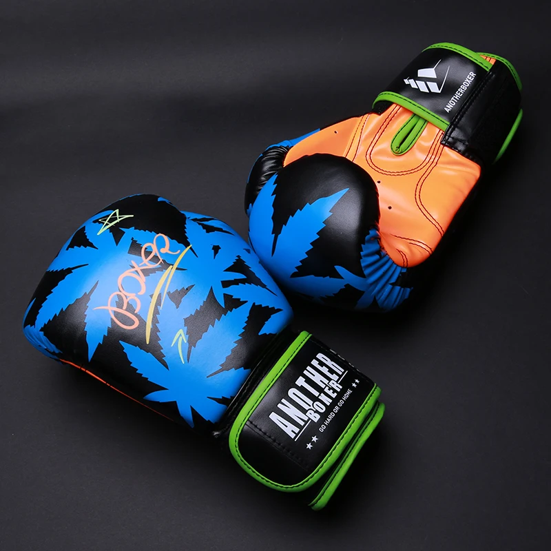 Boxing Gloves Muay Thai MMA Gloves Pink Blue Women Men Kids Martial Arts Fight Sanda Training Equipment Guantes De Boxeo 14 OZ