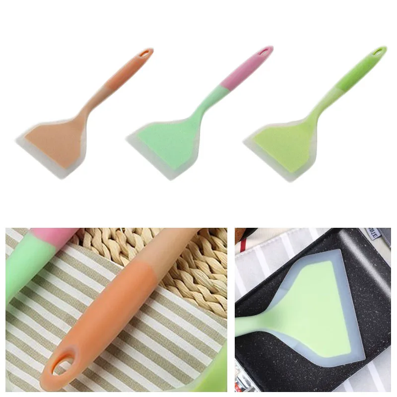 Силиконовые лопатки для мяса говядины кухонный скребок широкая Лопата пиццы