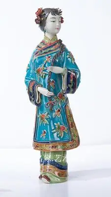

Фарфоровая китайская женщина, украшение, фигурки девушек, кукла, керамический подарок, скульптура mlady, Красивая статуя девушки, украшение дл...
