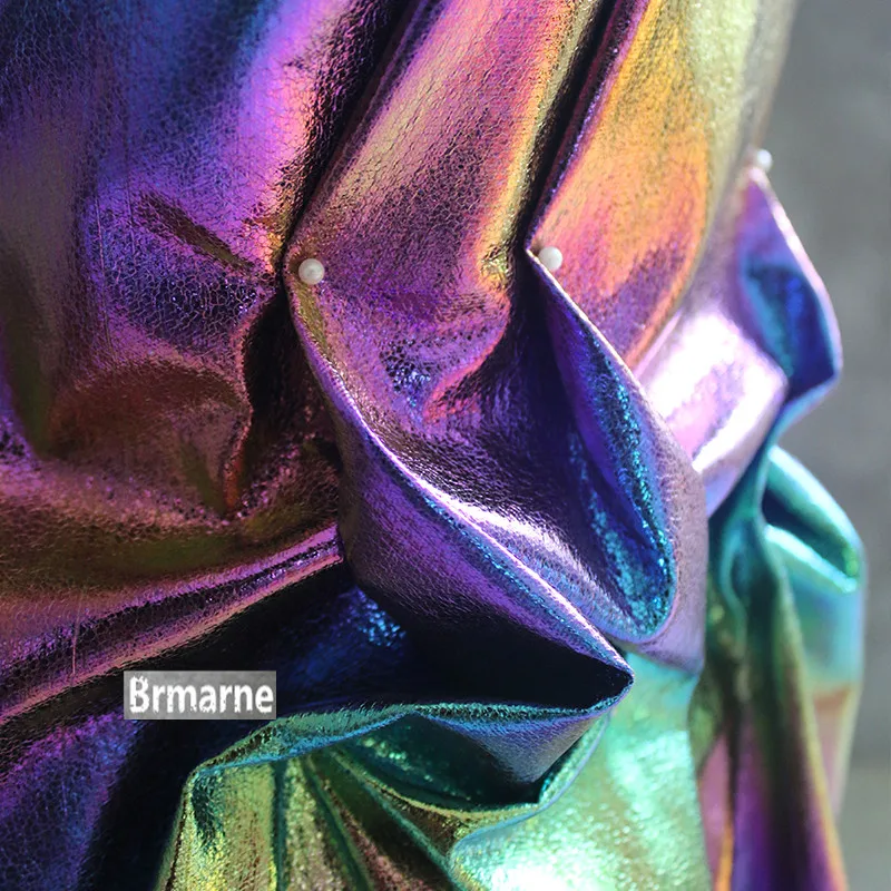 45cm*135cm/piece Creative pu leather clothing jacket high-grade designer fabric | Дом и сад