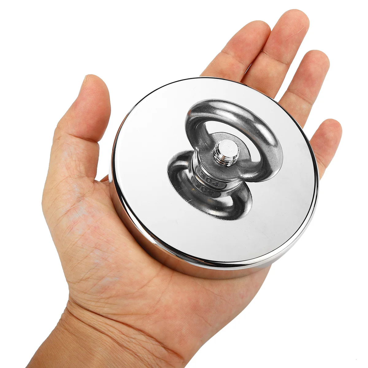 

400KG Strong Magnet Neodymium Round Thick Eyebolt Treasure Hunt Magnets Strongest Permanent Fishing Vertical Magnetic Materials