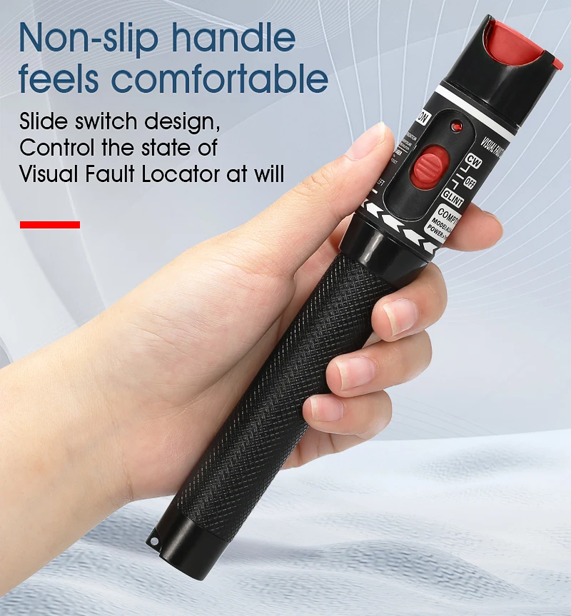 

Freeshipping Laser 50MW/30MW/20MW/10MW/5MW Visual Fault Locator Fiber Optic Cable Tester 10KM/30KM/50KM Range VFL