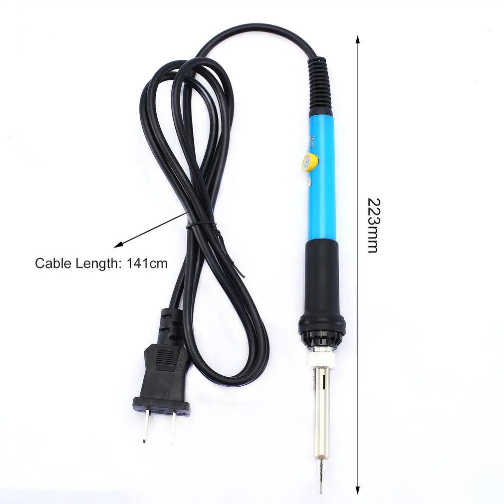 

60W Adjustable Soldering Iron Carving Pyrography Tool Wood Embossing Burning Soldering Pen Set Welding Tips Kit