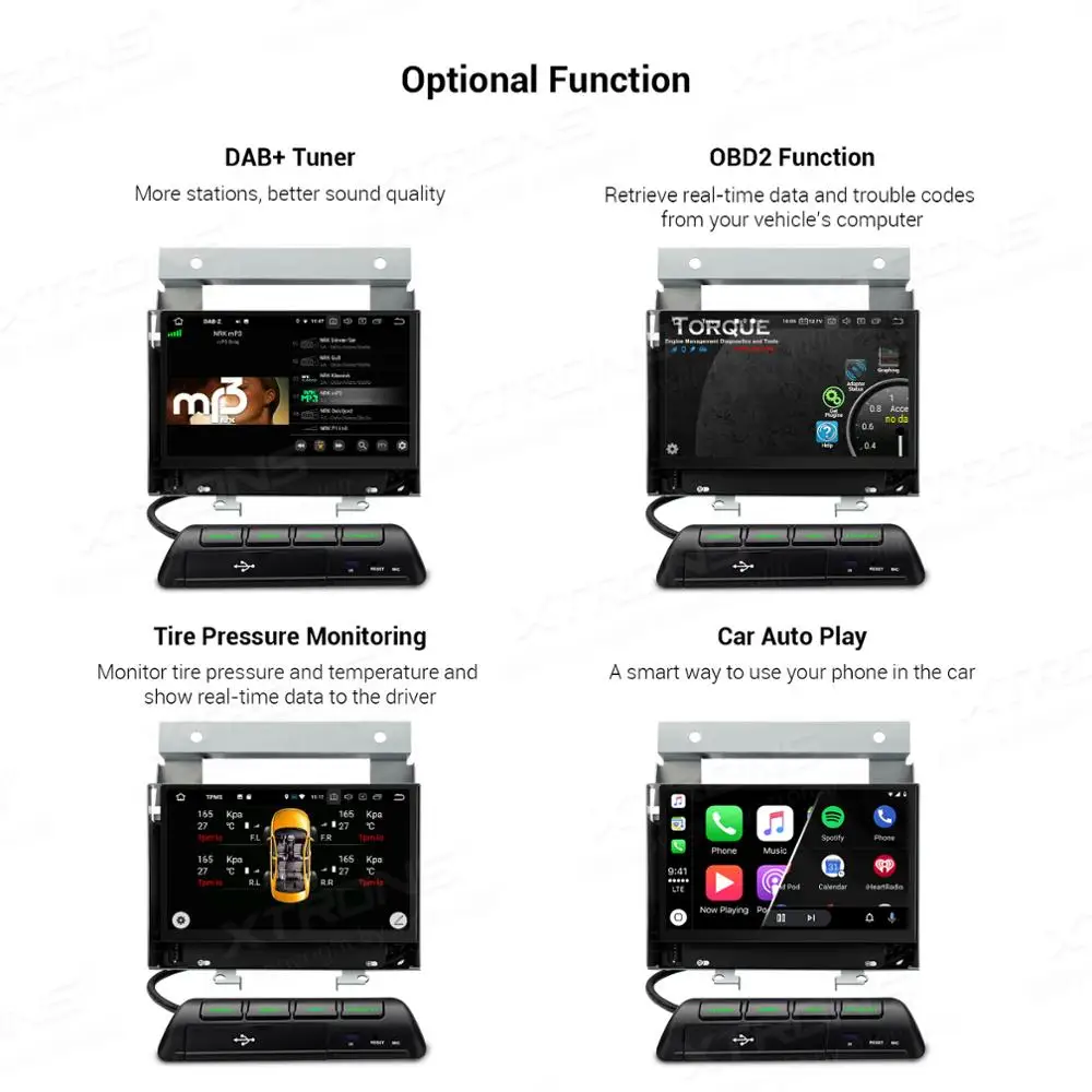 Автомобильный стереоплеер XTRONS 7 дюймов Qualcomm Bluetooth 5 0 Android 10 PX5 GPS для Land Rover Freelander 2 2007