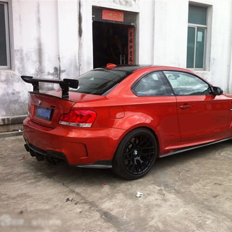 Задний фартук из углеродного волокна E82 1 м разделитель крышки для BMW 2011 2013