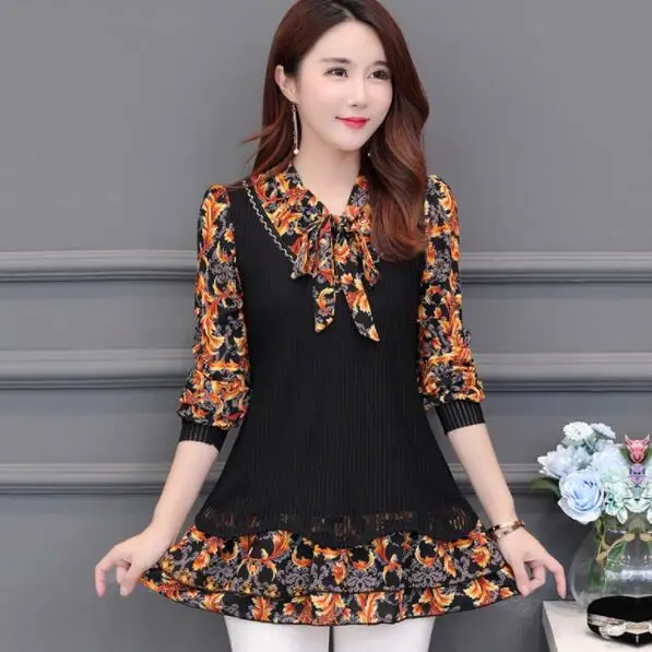 Зимние базовые рубашки блузки женские туники Бархатные Топы из искусственного