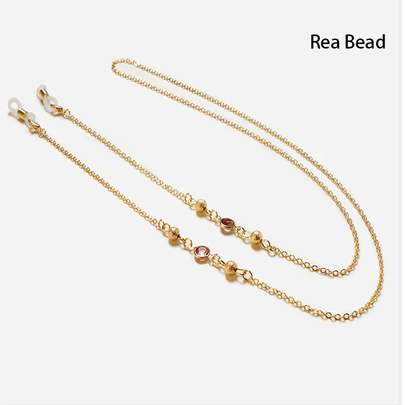 

Fashion Metal Eyeglass Chain Sunglasses Chain Bead Glass Non Slip Glasses Chain Holder Chain Rope Mask Lanyard Unisex Jewelry