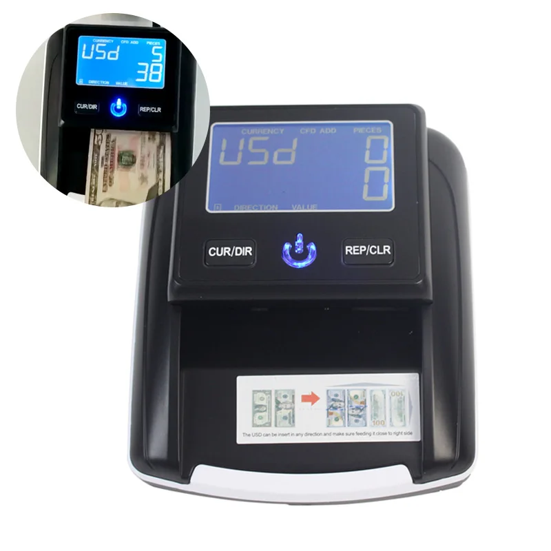 Портативный детектор банкнот Aibecy с использованием UV/MG/IR/DD|Счетчик