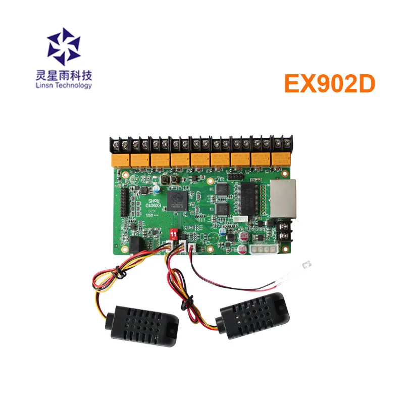 

Linsn X902d EX902 multifunction board full color display led control card Support Temperature & Humidity & Brightness Sensor