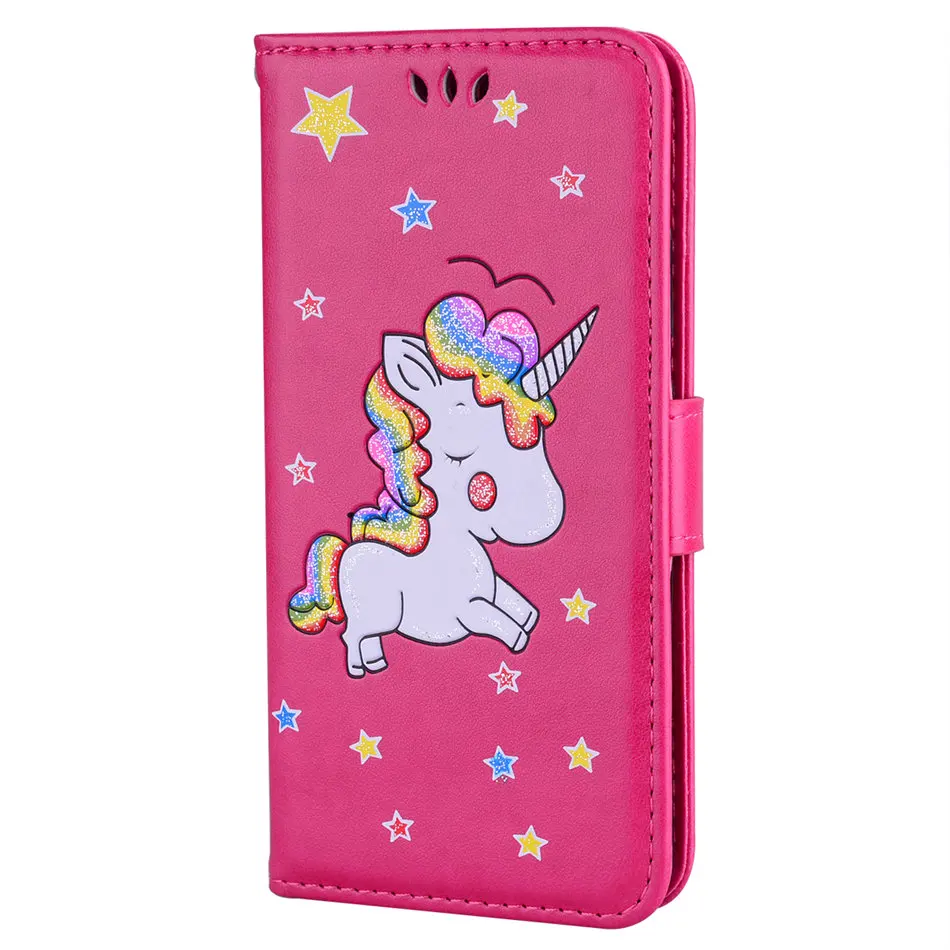 Rose Кожаный чехол-книжка для huawei P20 Pro P10 P9 P8 Lite P Smart Honor 9 Lite 8 Enjoy 7 7S mate 10, чехол для телефона P23G - Цвет: Rose