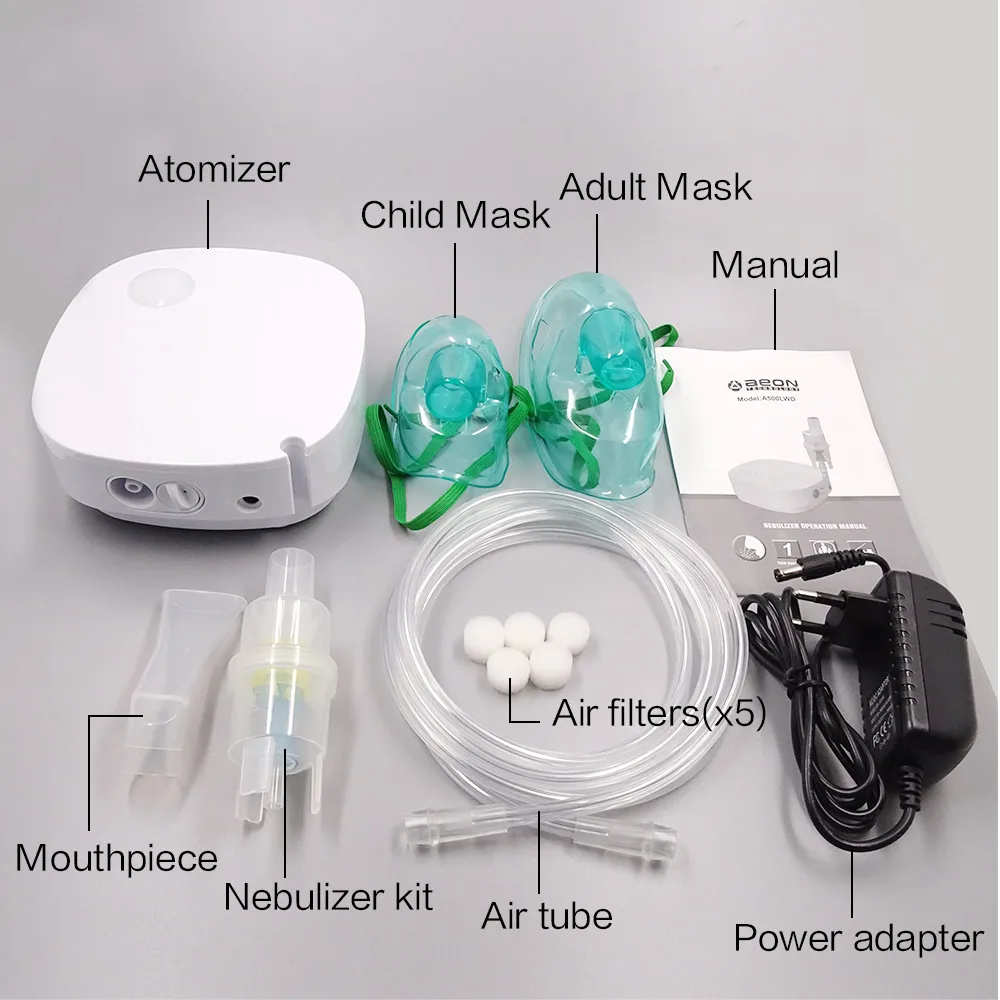 

Portable Nebulizer Ultrasonic Medical Steaming Inhaler Mesh Atomizer Asthma Nebulizador Kids Adult Devices Health Care Therapy