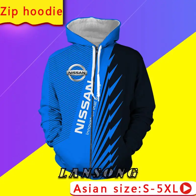 

LIASOSO Clothes Men 3D Printed Racing Suit Hoodies Men Harajuku Fashion Hooded Sweatshirt Autumn Unisex Zip Hoodie Racing Jacket