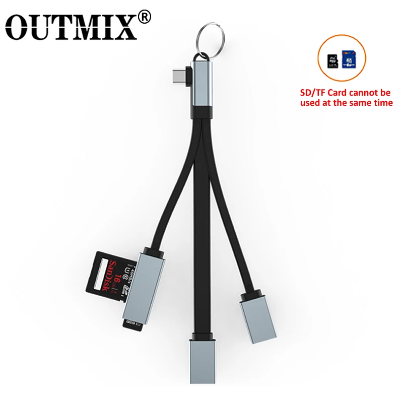 USB C-хаб OUTMIX OTG-кабель Type-c для 3 0 2 HUB SD Micro TF-карт OTG-адаптер телефона на Android