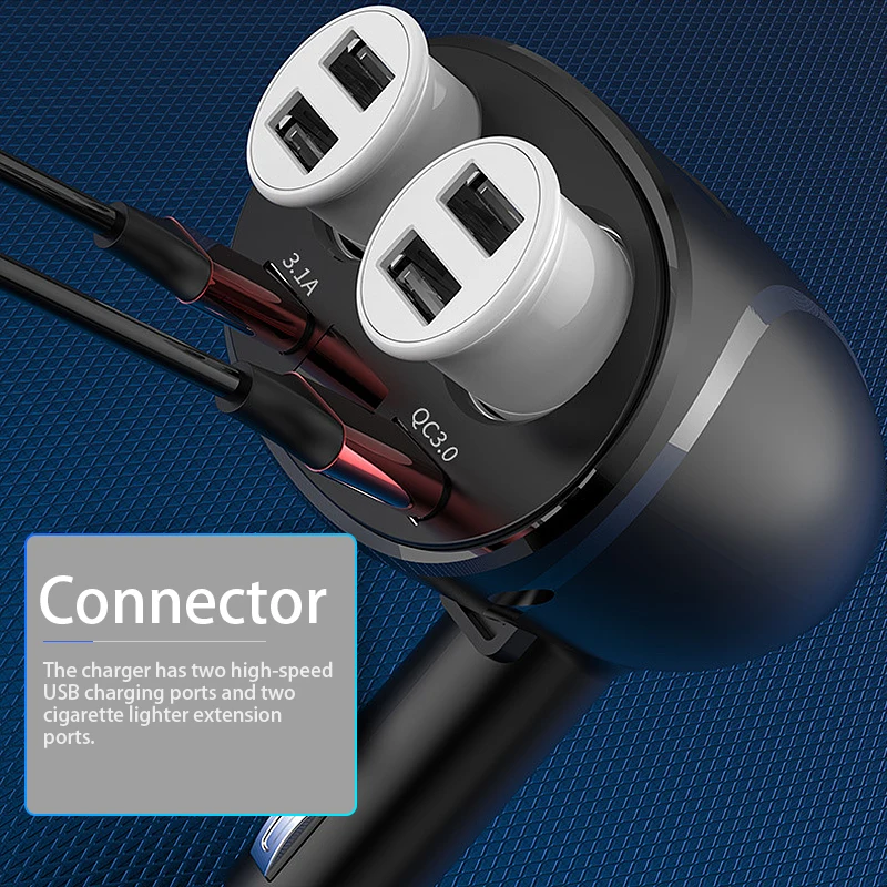 Автомобильное зарядное устройство QC3.0 с двумя USB-портами 12 В/24 В 120 Вт | Автомобили
