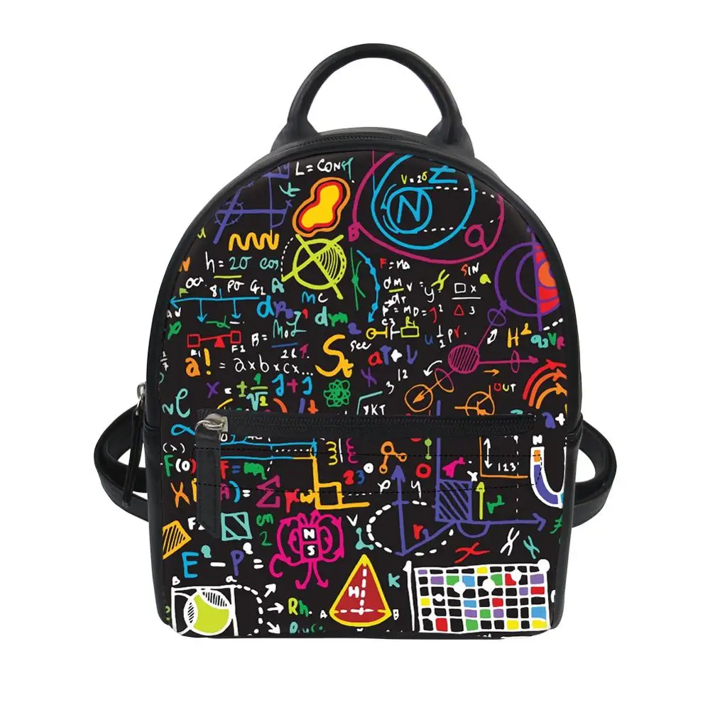 Женский рюкзак с математическим принтом на заказ мини роскошный кожаный сумка