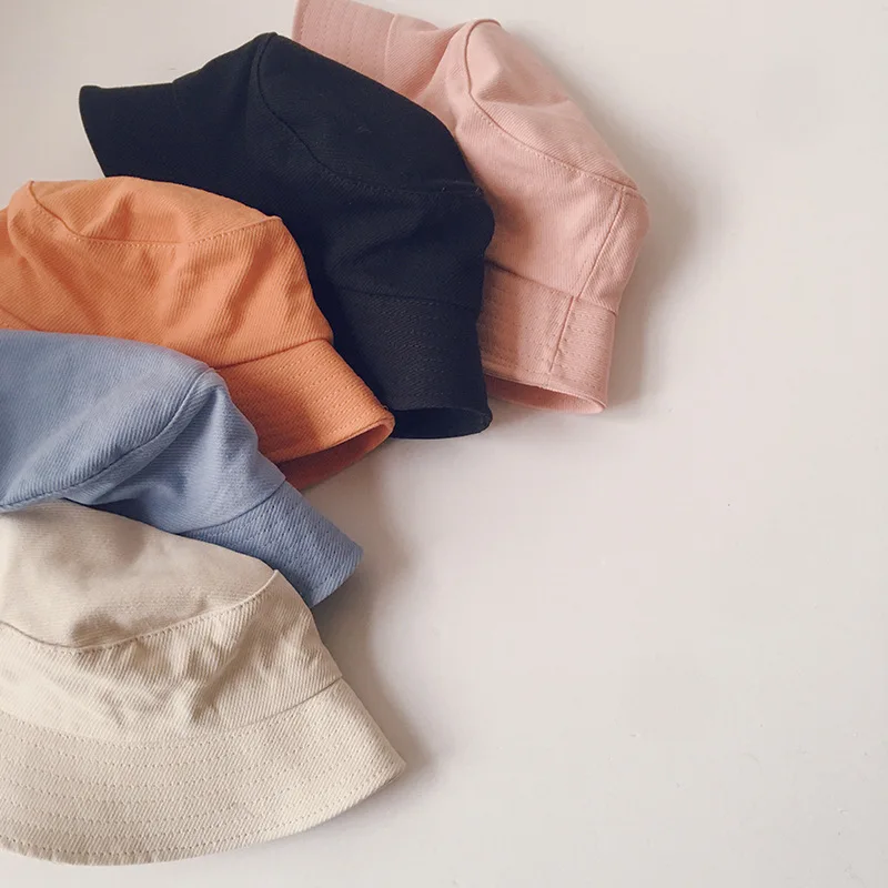Spring Summer Baby Hats Fisherman Hats Kids Boys Girls Sun Hats Beach Caps Autumn Cotton Bucket Hat