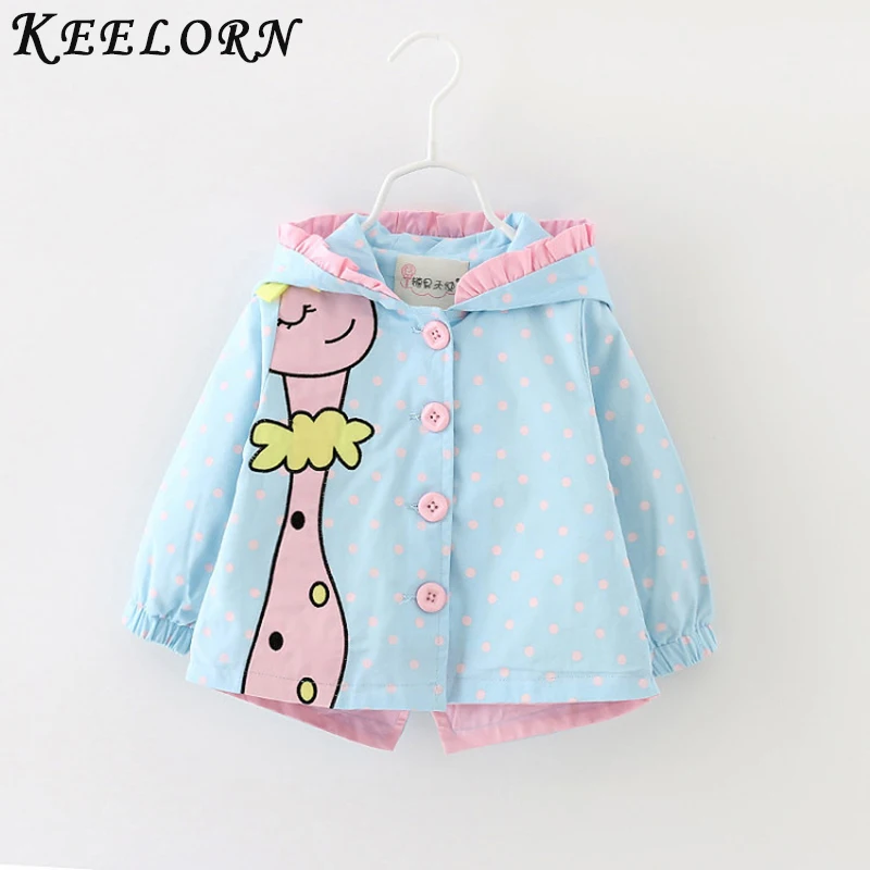 Keelorn Baby Girls Snow Wear New Fashion Winter Rabbit Ear Hooded Outerwear Children's Cotton Clothes Winter Coat for 6M-2T