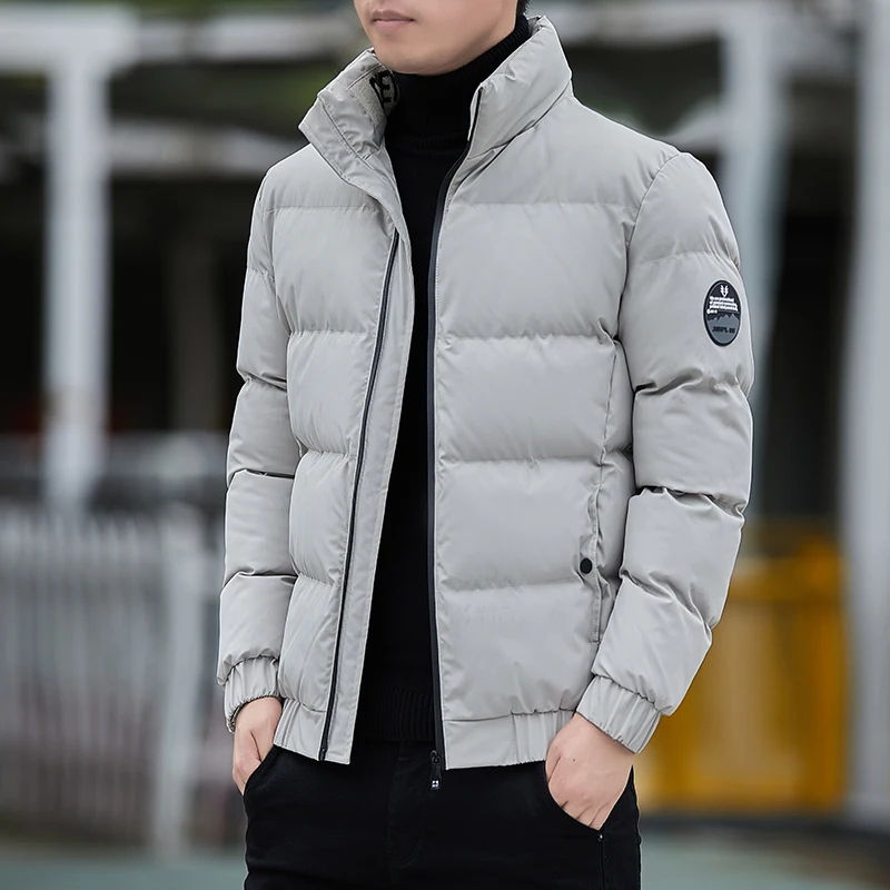 

New Men 2021 Autumn Casual Parkas Coat Mens Jacket Brand Coat Fashion Winter Thick Warm Padded Outwear Windproof Parkas Jacket
