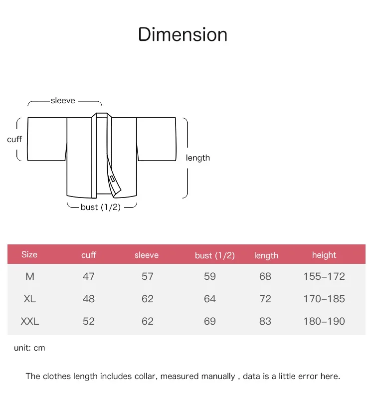 Халат кимоно женский шифоновый свободный халат в японском стиле хаори с принтом