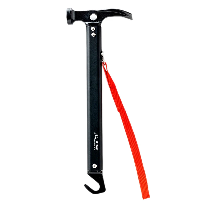 

Top!-BSWOLF Outdoor Hammer Multifunctional Aluminum Alloy Hammer for Outdoor Camping and Hiking Nail Hammer Outdoor Tool