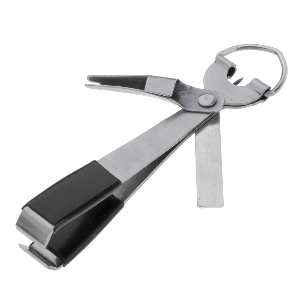 

Fast 4 in 1 Knot Cutter Nail Tying Pliers Metal Line Outdoor Fishing Pliers Tool